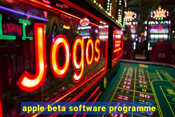 apple beta software programme